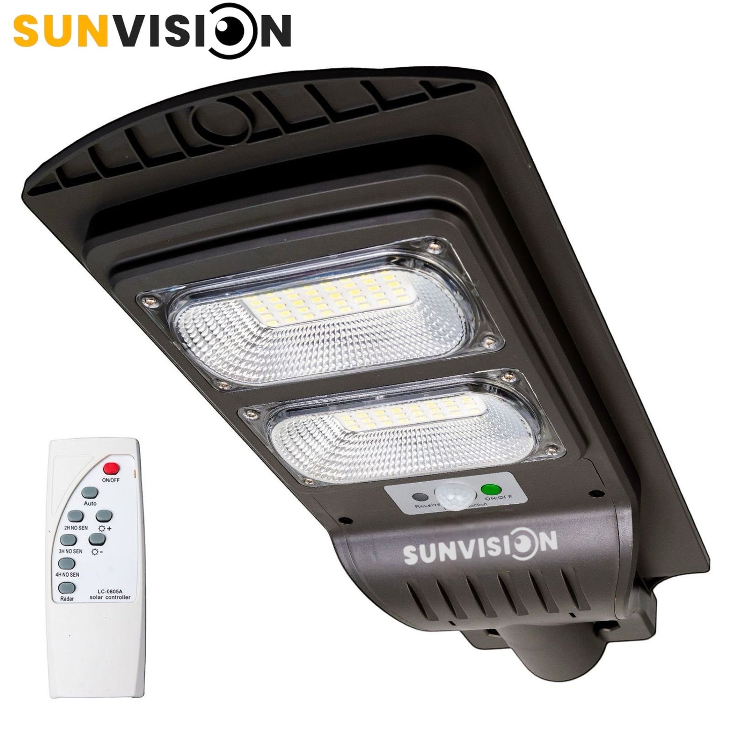 Мощна Двойна Соларна лампа за външен монтаж COB LED 900W