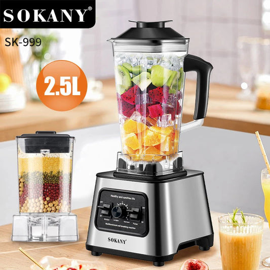 Мултифункционален кухненски блендер 6000W за блендиране, смилане и пасиране Sokany