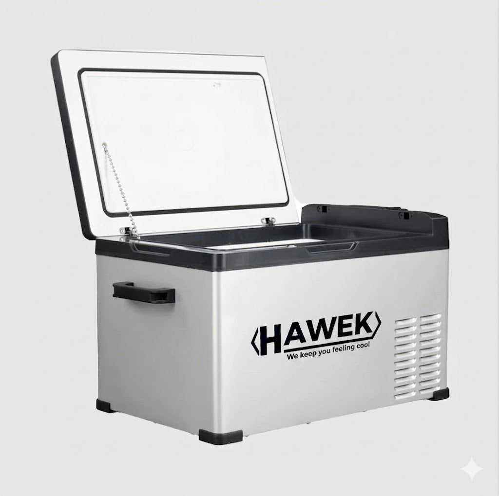 Портативен компресорен хладилник HAWEK 30L – 12V / 24V / 220V | Охлаждане и замразяване навсякъде , модел: С30