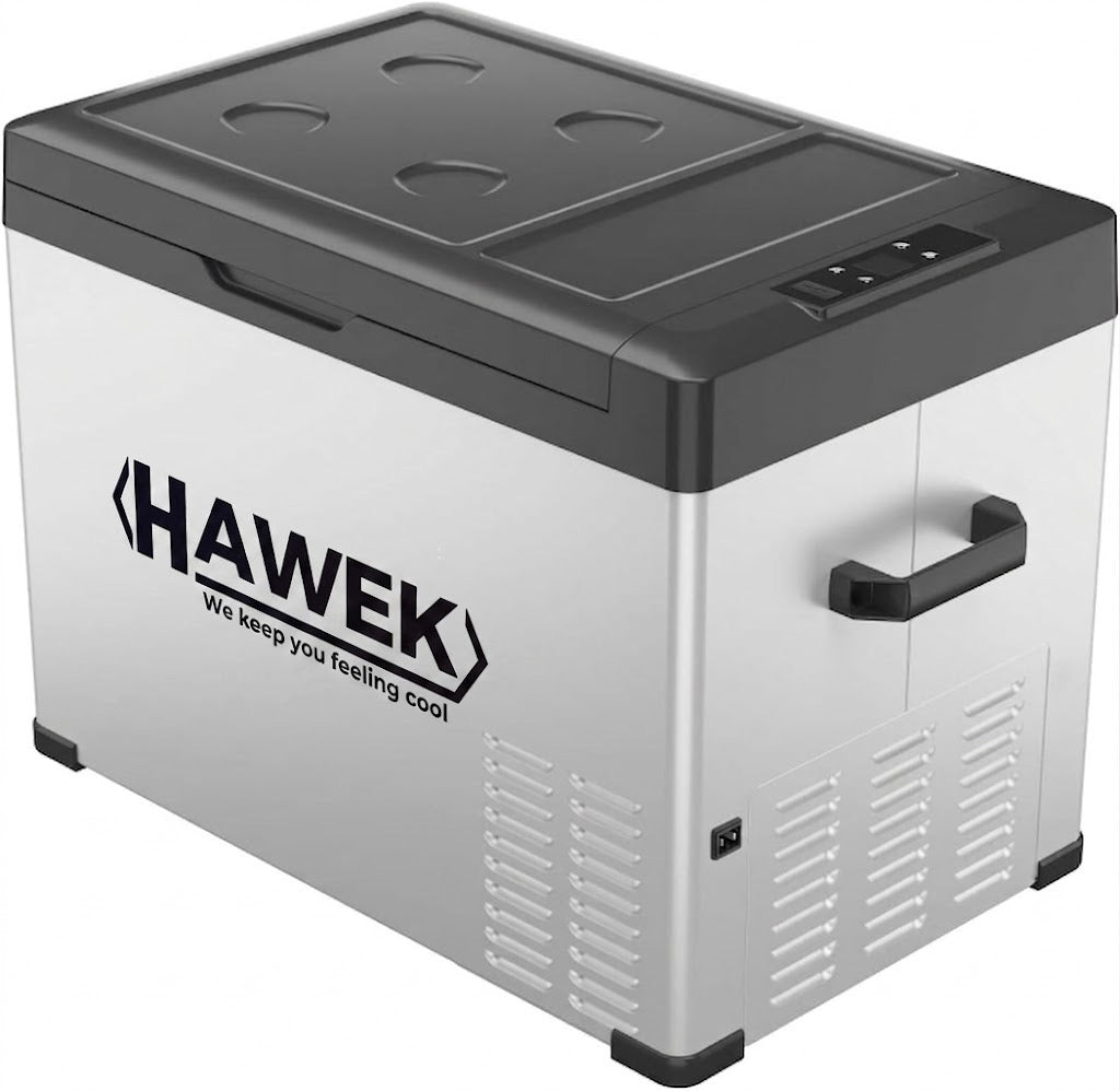 Портативен компресорен хладилник HAWEK 40L – 12V / 24V / 220V | Охлаждане и замразяване навсякъде , модел: С40