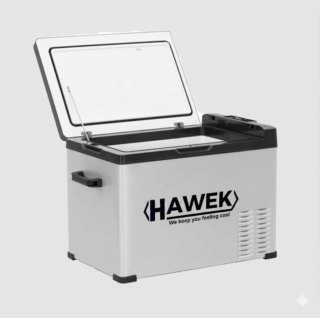 Портативен компресорен хладилник HAWEK 40L – 12V / 24V / 220V | Охлаждане и замразяване навсякъде , модел: С40